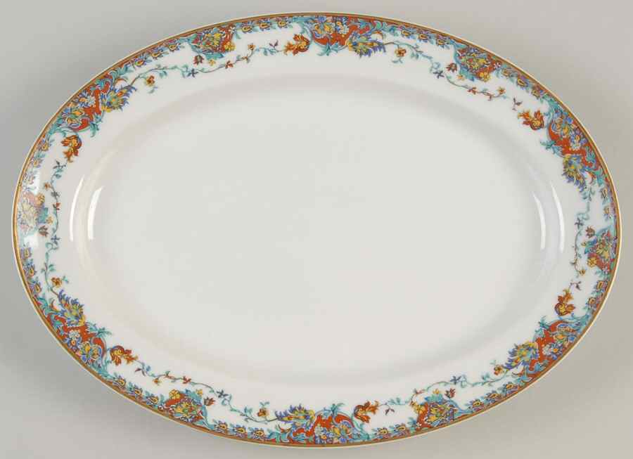 Paisley  11" Oval Serving Platter by Haviland-1