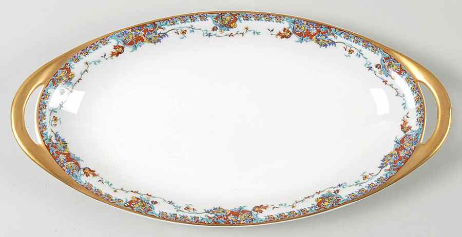 Paisley  Bread Tray by Haviland-1