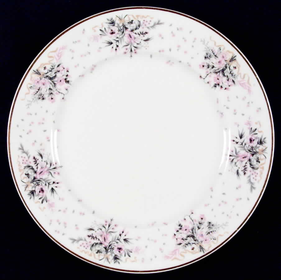 Paisley (Pink & Grey) Dinner Plate by Haviland-1