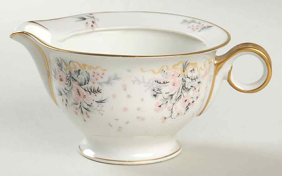 Paisley (Pink & Grey) Creamer by Haviland-1