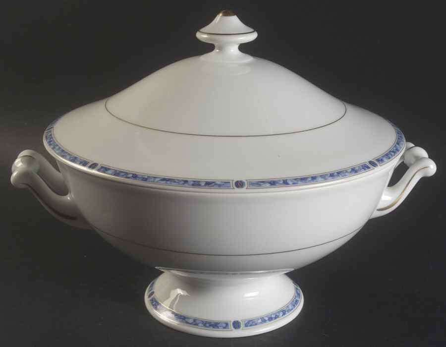 Palladin Blue (Verge) Tureen &  Lid by Haviland-1