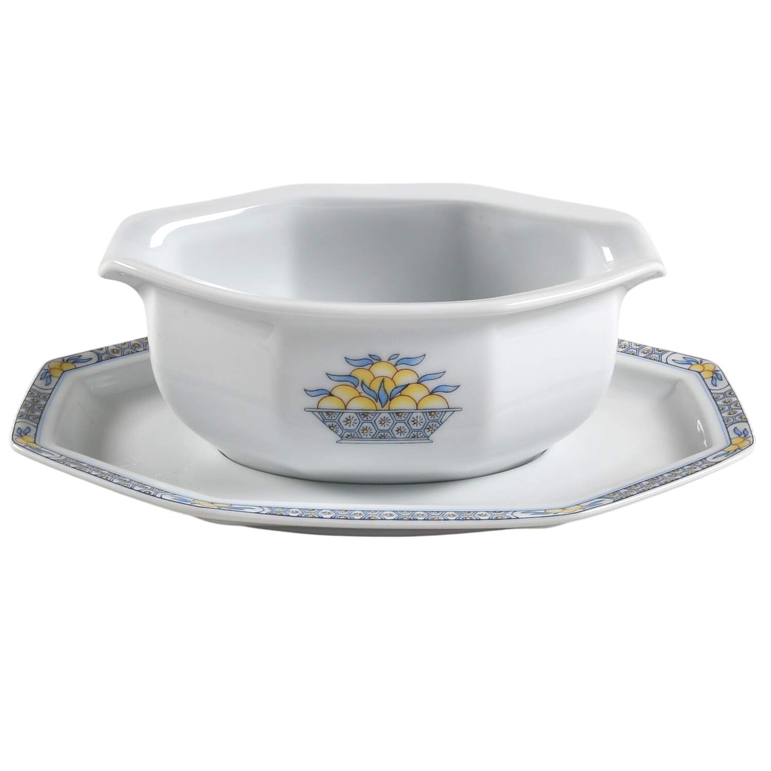 Pamplemousse Gravy Boat & Underplate by Haviland-1