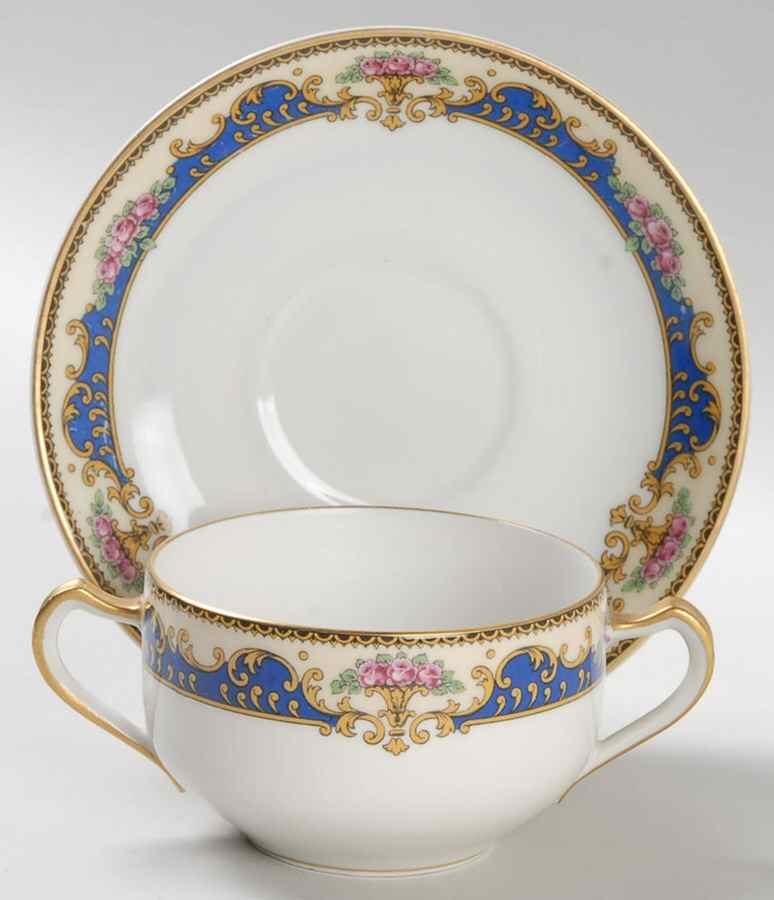 Paragon Flat Bouillon Cup & Saucer by Haviland-1