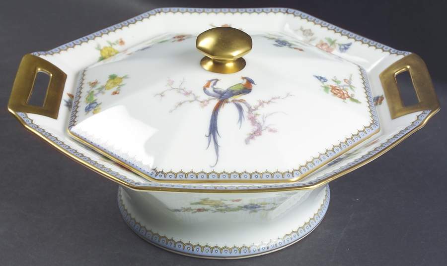 Paradise Octagonal Covered Vegetable by Haviland-1