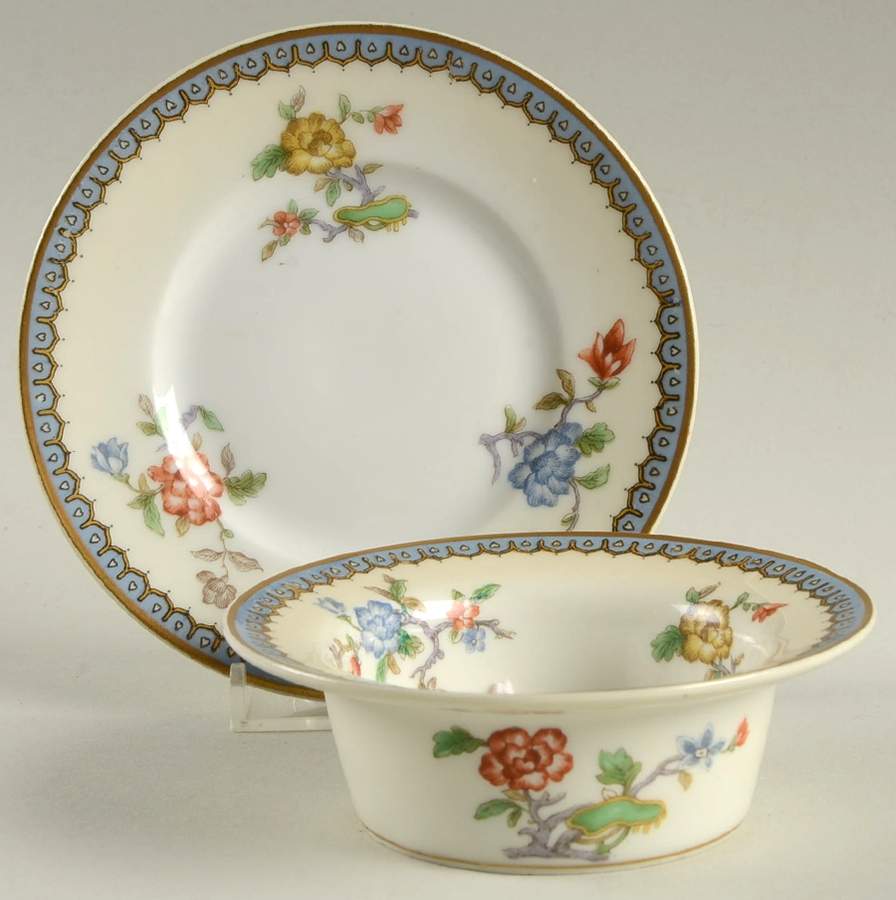 Paradise Ramekin & Saucer Set by Haviland-1