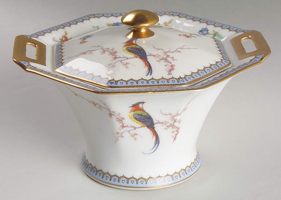 Paradise Sugar Bowl & Lid by Haviland-1