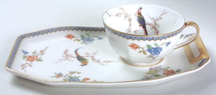 Paradise Snack Plate & Cup Set by Haviland-1