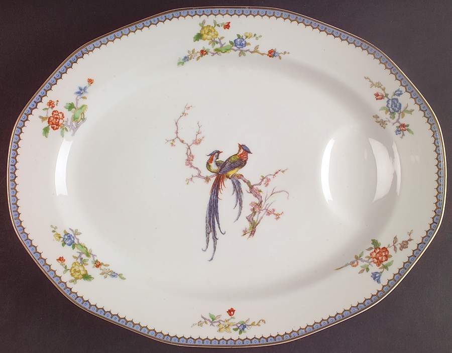 Paradise 13" Oval Serving Platter by Haviland-1