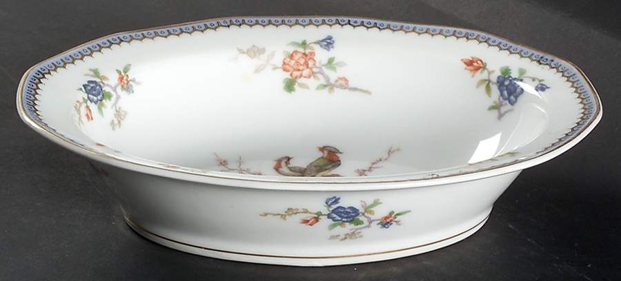 Paradise 9" Oval Vegetable Bowl by Haviland-1