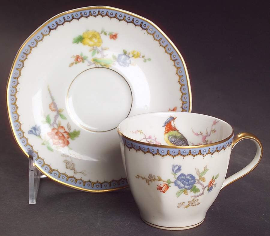 Paradise Flat Demitasse Cup & Saucer Set by Haviland-1