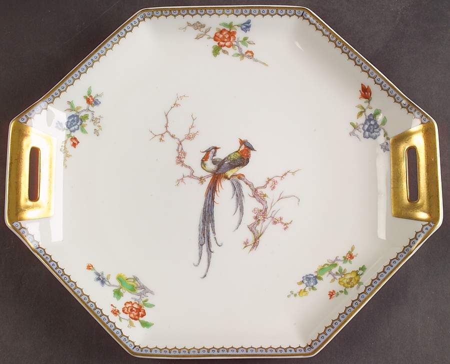 Paradise Handled Cake Plate by Haviland-1