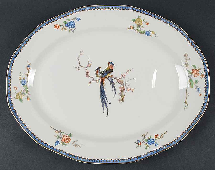 Paradise 13" Oval Serving Platter by Haviland-1