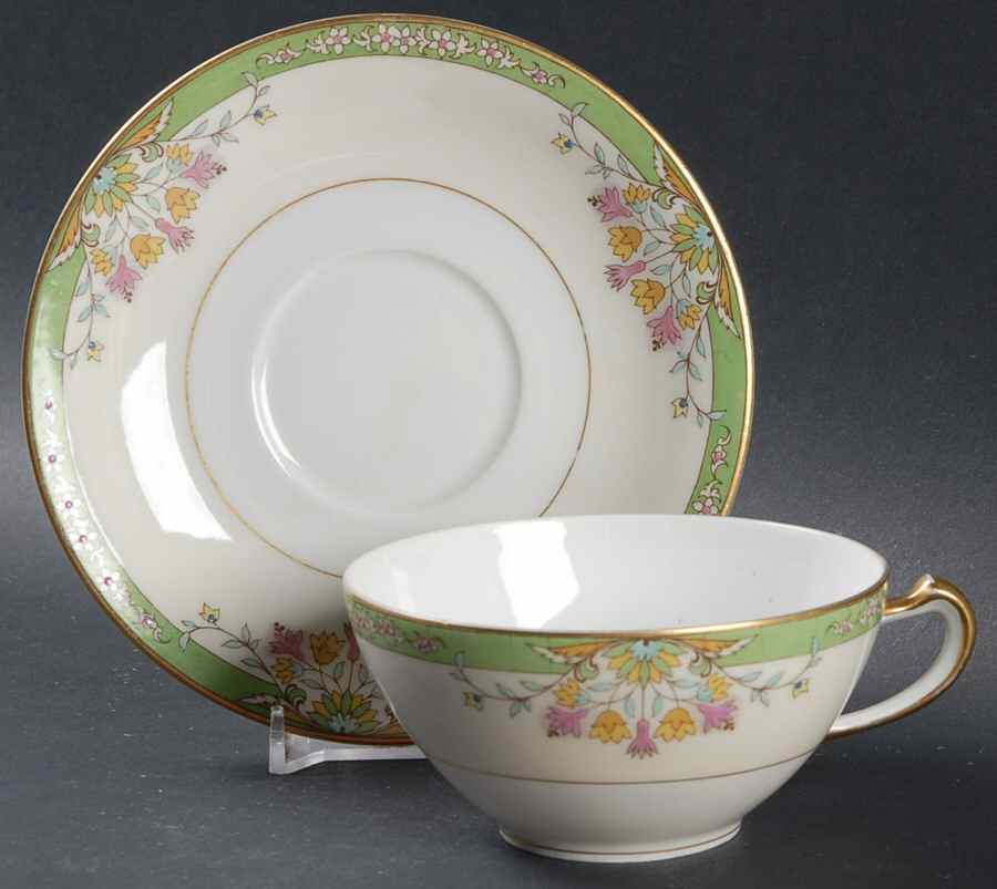 Paramount Flat Cup & Saucer Set by Haviland-1