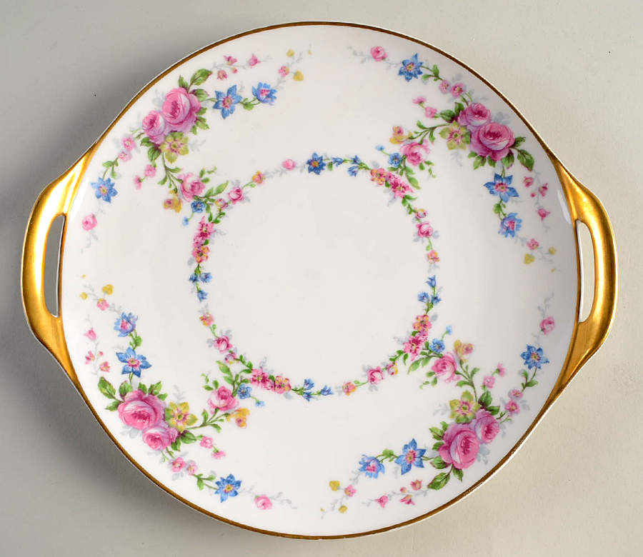 Parisiana Handled Cake Plate by Haviland-1