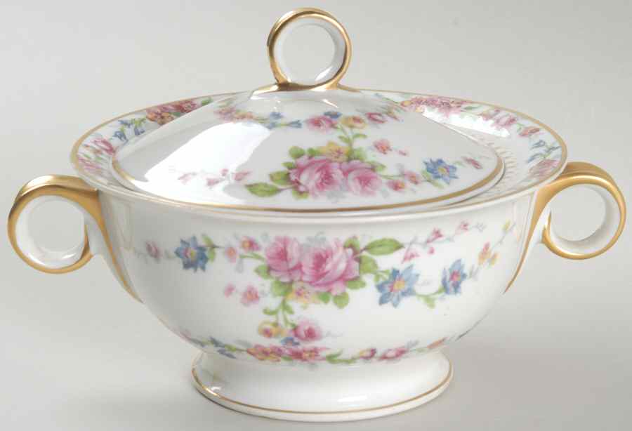 Parisiana Sugar Bowl & Lid by Haviland-1