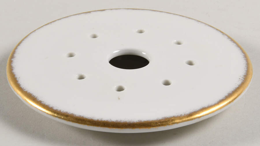 Paris Gold Strainer for Round Butter by Haviland-1