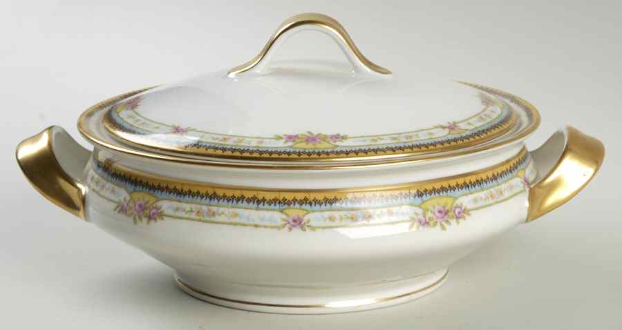 Paris Gold Round Covered Vegetable by Haviland-1