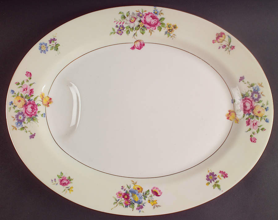 Pasadena 13" Oval Serving Platter by Haviland-1