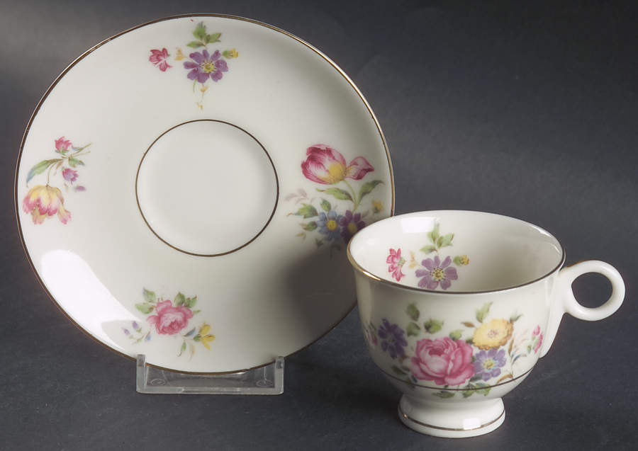 Pasadena Footed Demitasse Cup & Saucer Set by Haviland-1