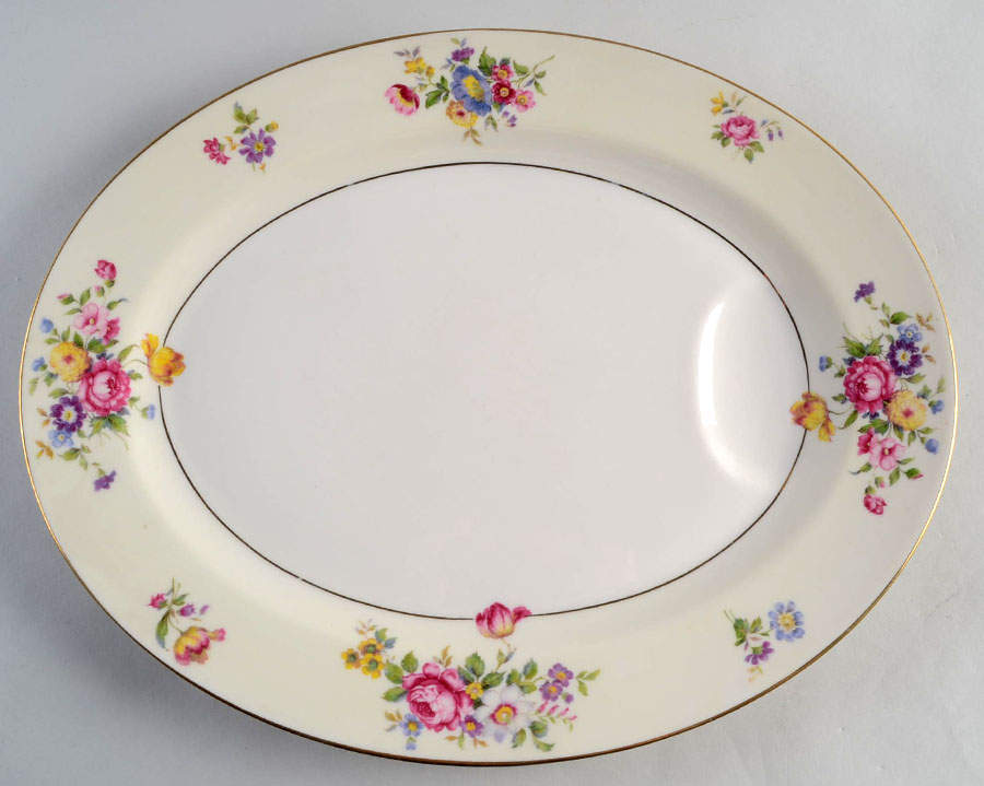 Pasadena 14" Oval Serving Platter by Haviland-1