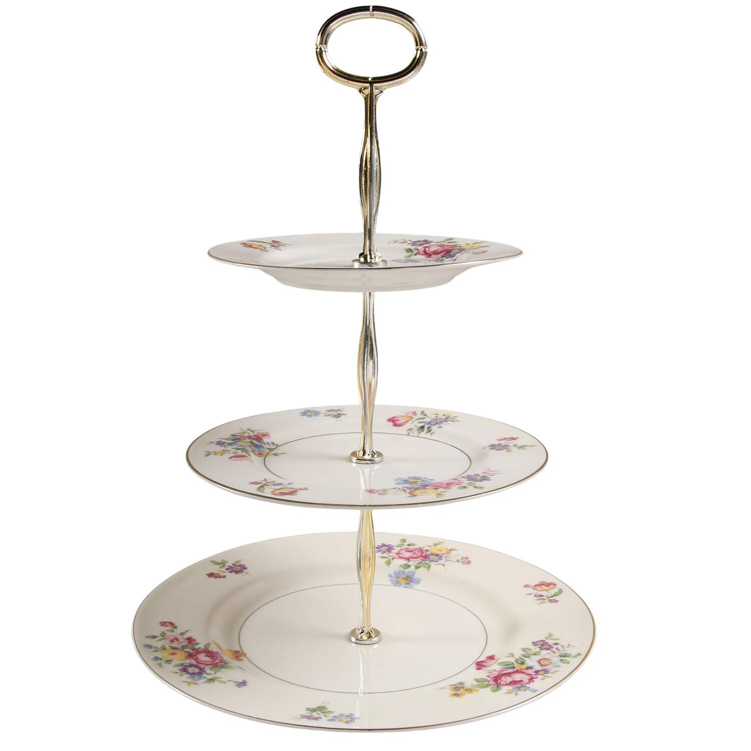 Pasadena 13 7/8"-14 1/4" 3-Tiered Serving Tray(DP,SP,BB) HC by Haviland-1