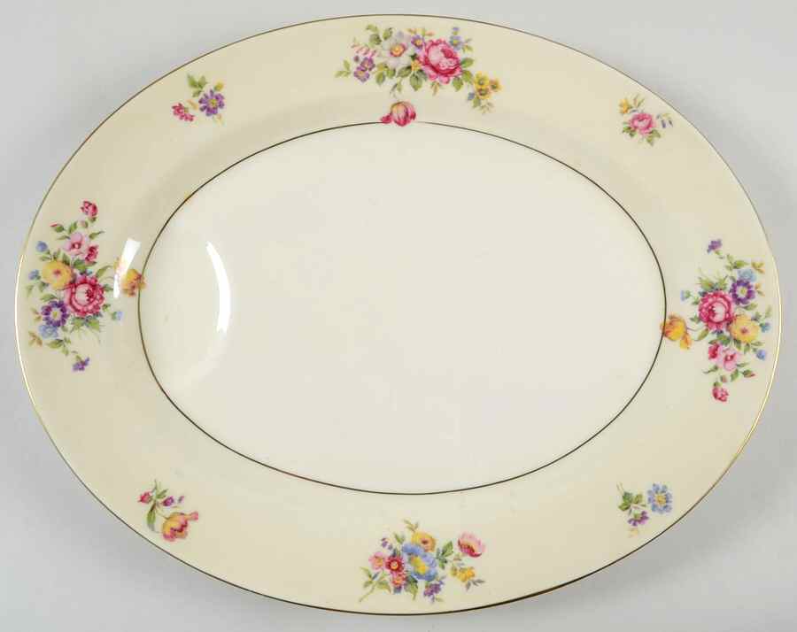 Pasadena 16" Oval Serving Platter by Haviland-1