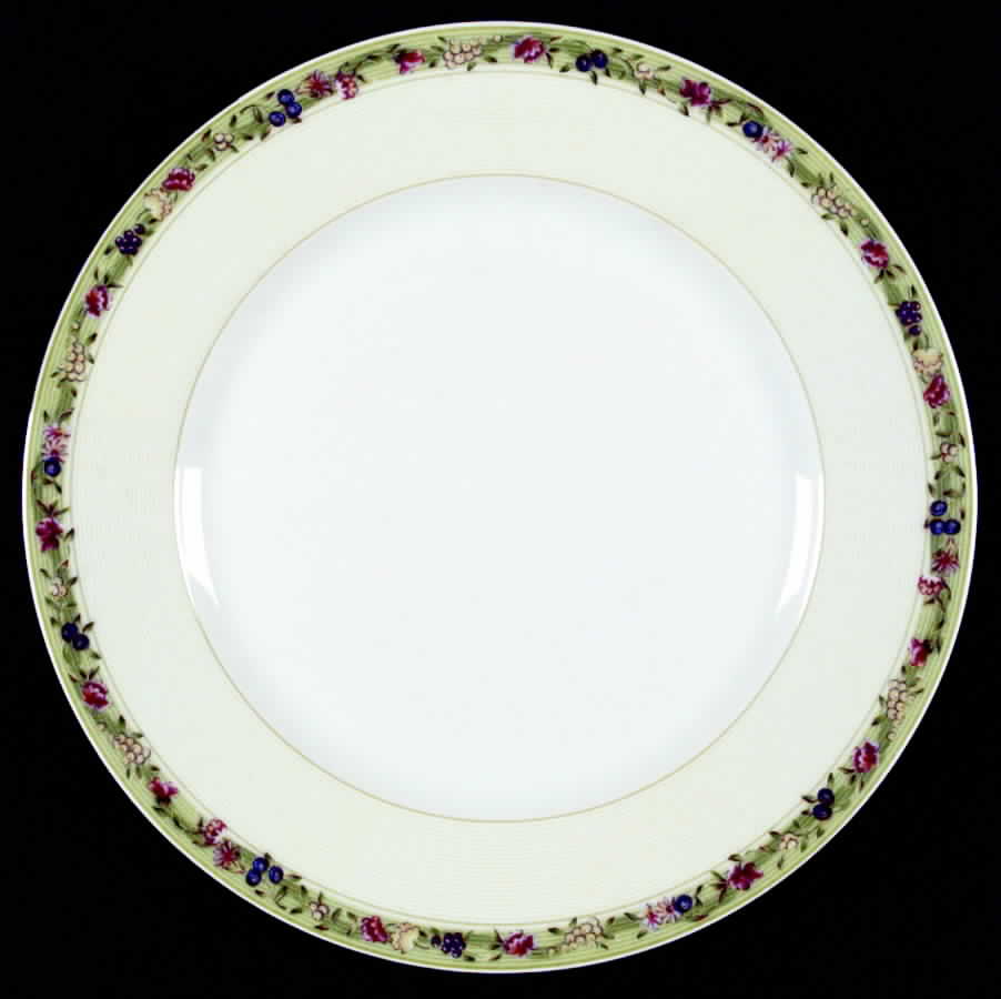 Pastorale (Green Band, Fruit) Dinner Plate by Haviland-1