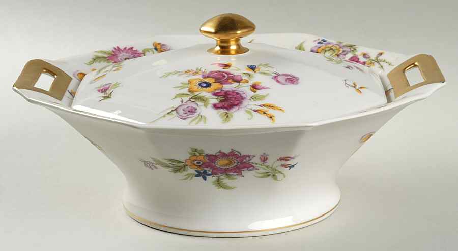 Persian Garden Octagonal Covered Vegetable by Haviland-1