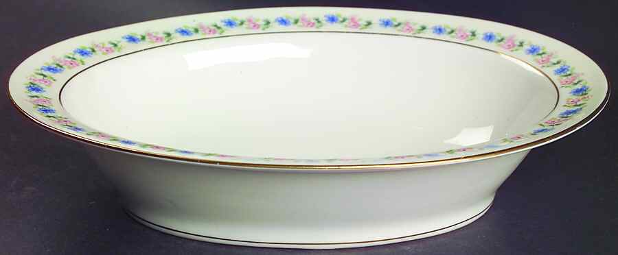 Pemberton 9" Oval Vegetable Bowl by Haviland-1