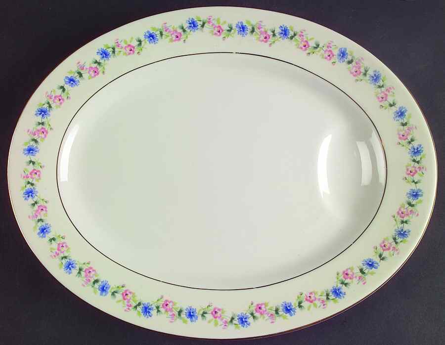 Pemberton 11" Oval Serving Platter by Haviland-1