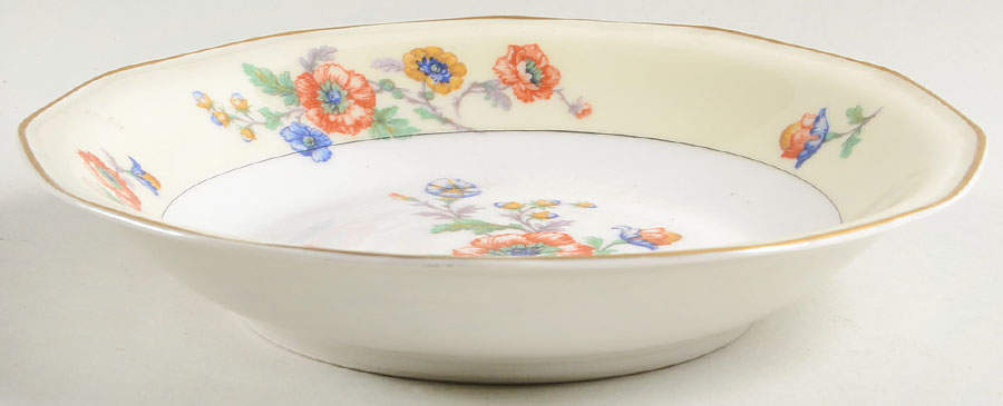 Peonies Coupe Soup Bowl by Haviland-1