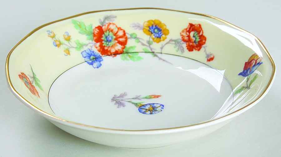 Peonies Fruit/Dessert (Sauce) Bowl by Haviland-1