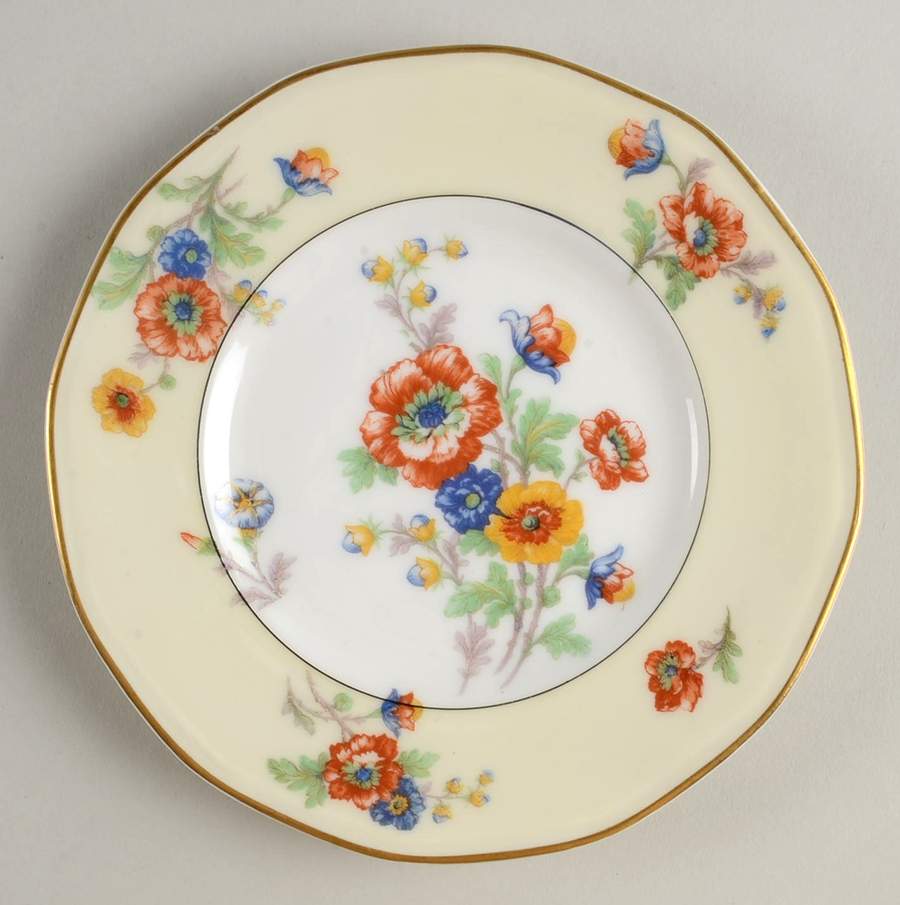 Peonies Bread & Butter Plate by Haviland-1