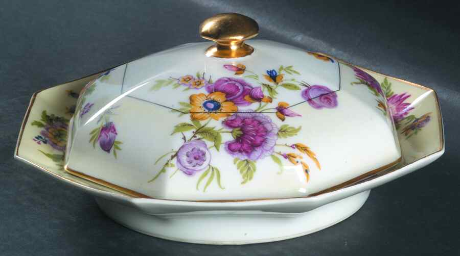 Persia Round Covered Butter by Haviland-1