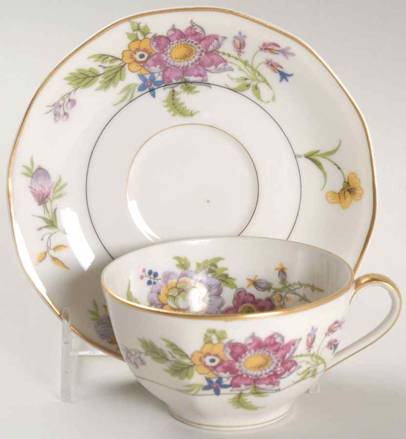 Persia Flat Cup & Saucer Set by Haviland-1