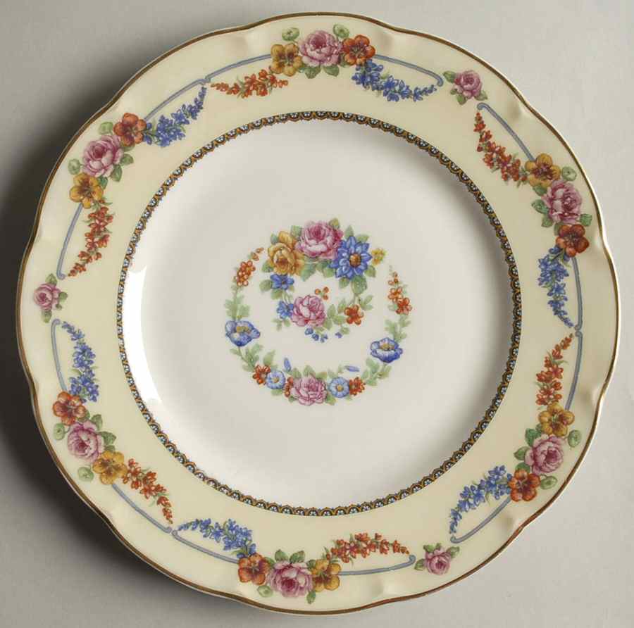 Picardy (France) Luncheon Plate by Haviland-1