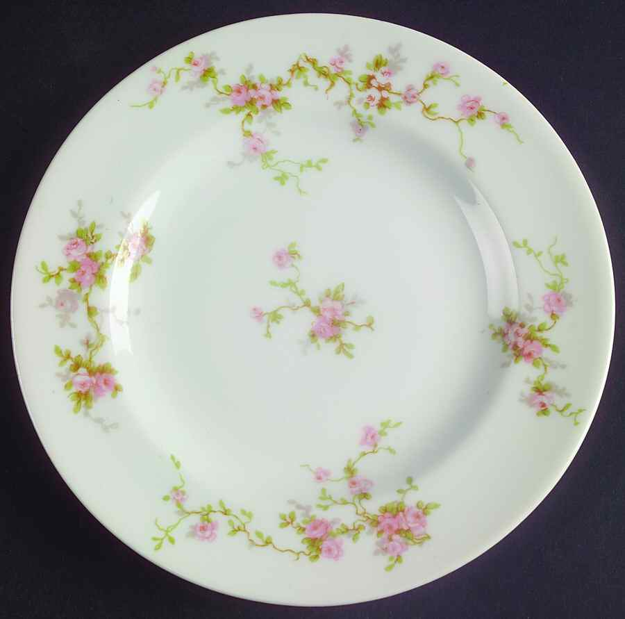Pink Spray Bread & Butter Plate by Haviland-1