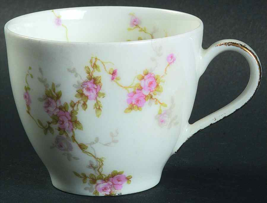 Pink Spray Flat Demitasse Cup by Haviland-1