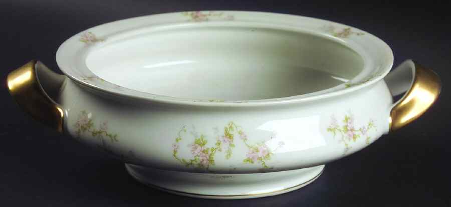 Pink Spray Round Vegetable No Lid by Haviland-1