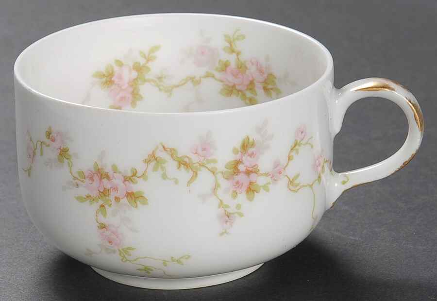 Pink Spray Flat Cup by Haviland-1