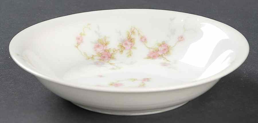Pink Spray Fruit/Dessert (Sauce) Bowl by Haviland-1