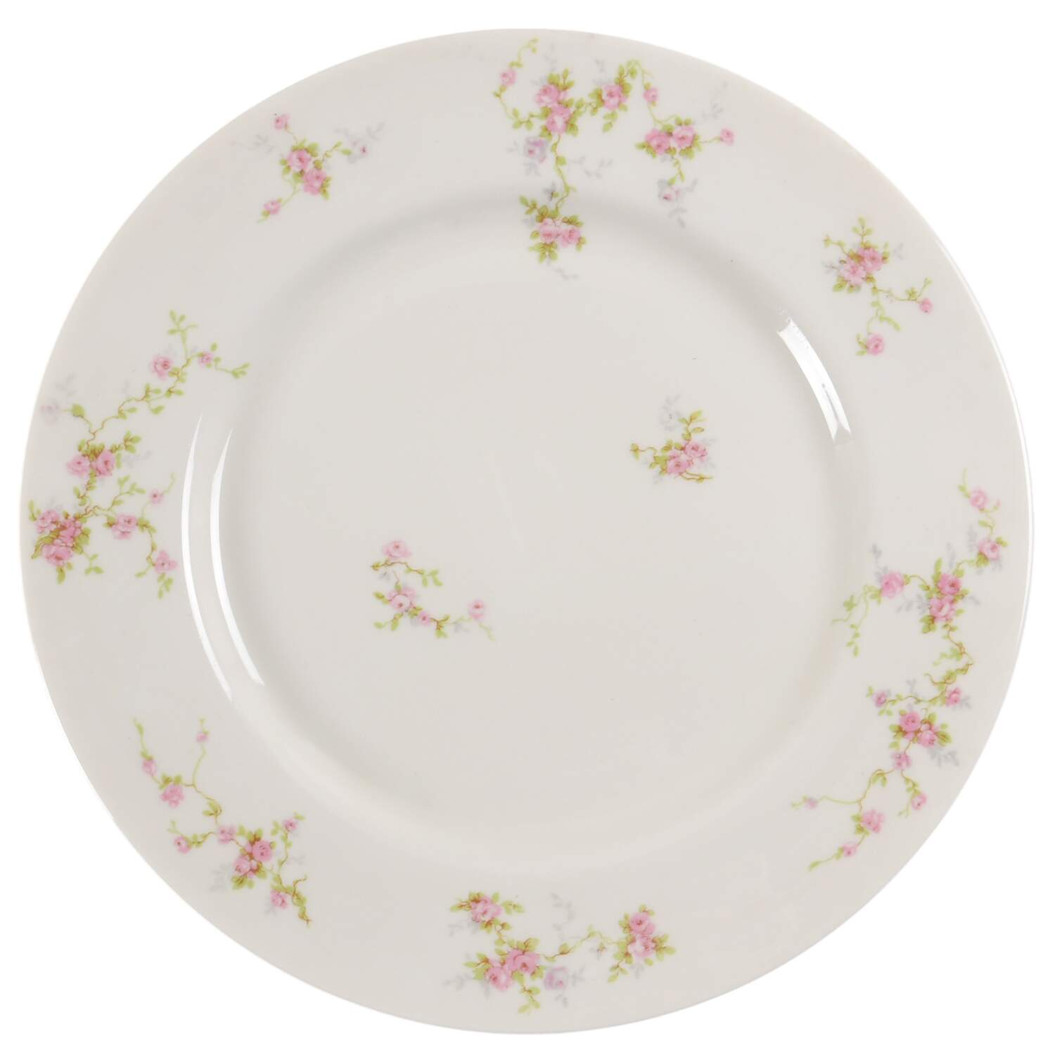 Pink Spray Dinner Plate by Haviland-1