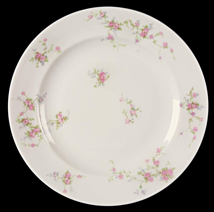 Pink Spray Luncheon Plate by Haviland-1