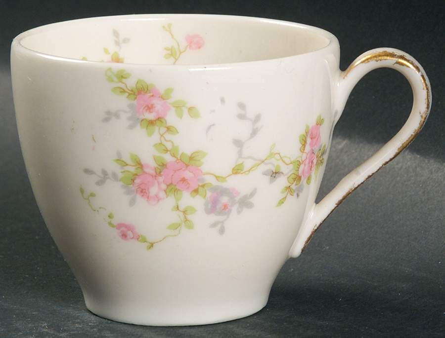 Pink Spray Flat Demitasse Cup by Haviland-1