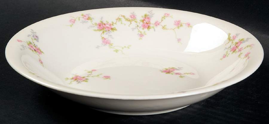 Pink Spray Coupe Soup Bowl by Haviland-1