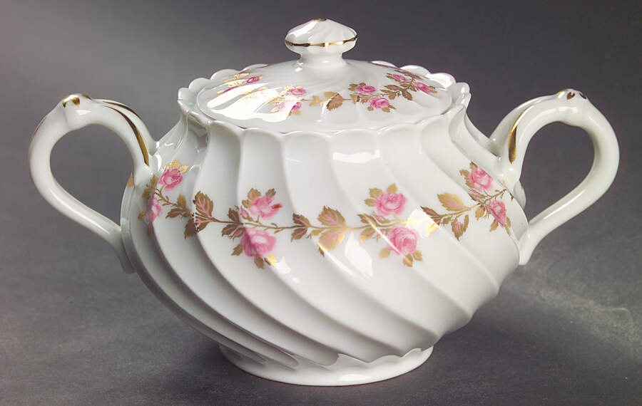 Plaisance Sugar Bowl & Lid by Haviland-1
