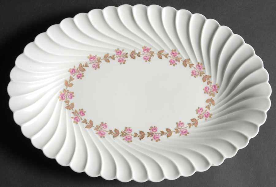 Plaisance 13" Oval Serving Platter by Haviland-1