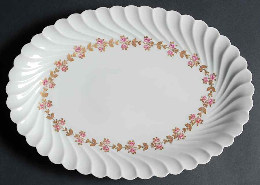 Plaisance 14" Oval Serving Platter by Haviland-1