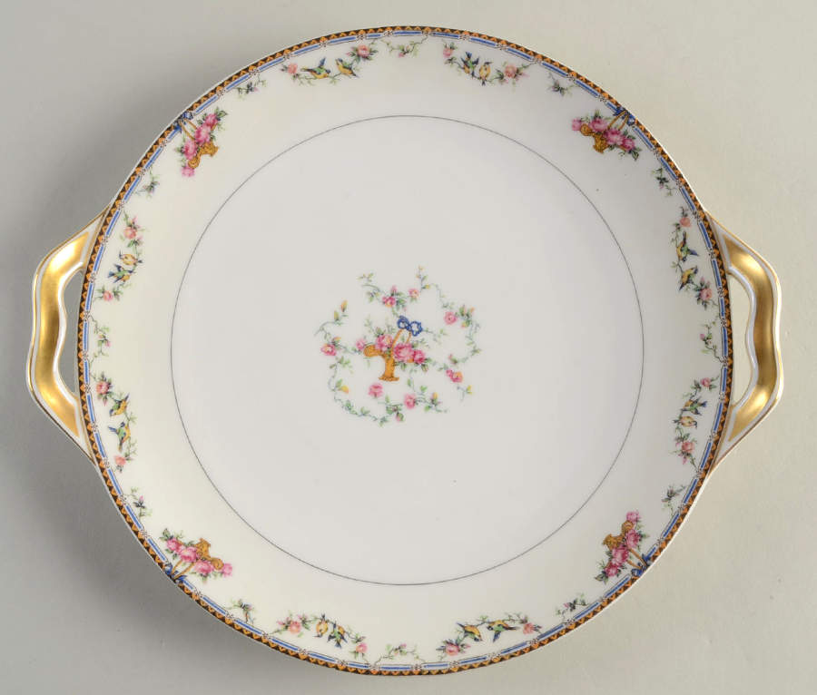 Plaza Handled Cake Plate by Haviland-1