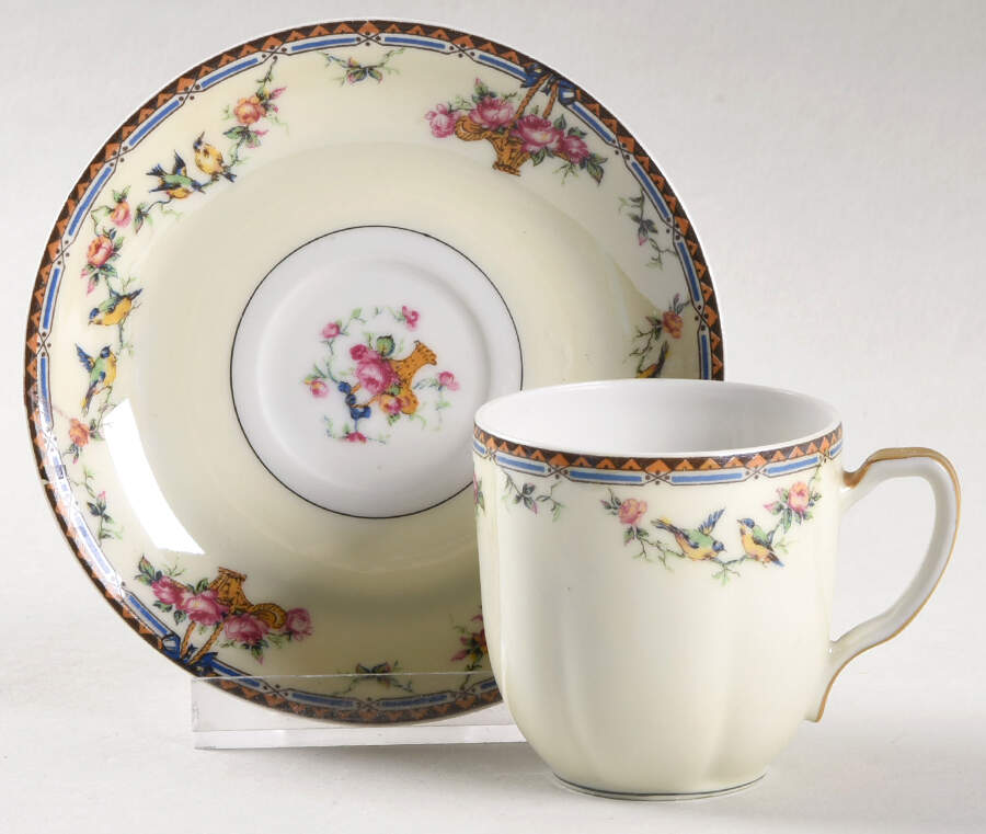 Plaza Flat Demitasse Cup & Saucer Set by Haviland-1